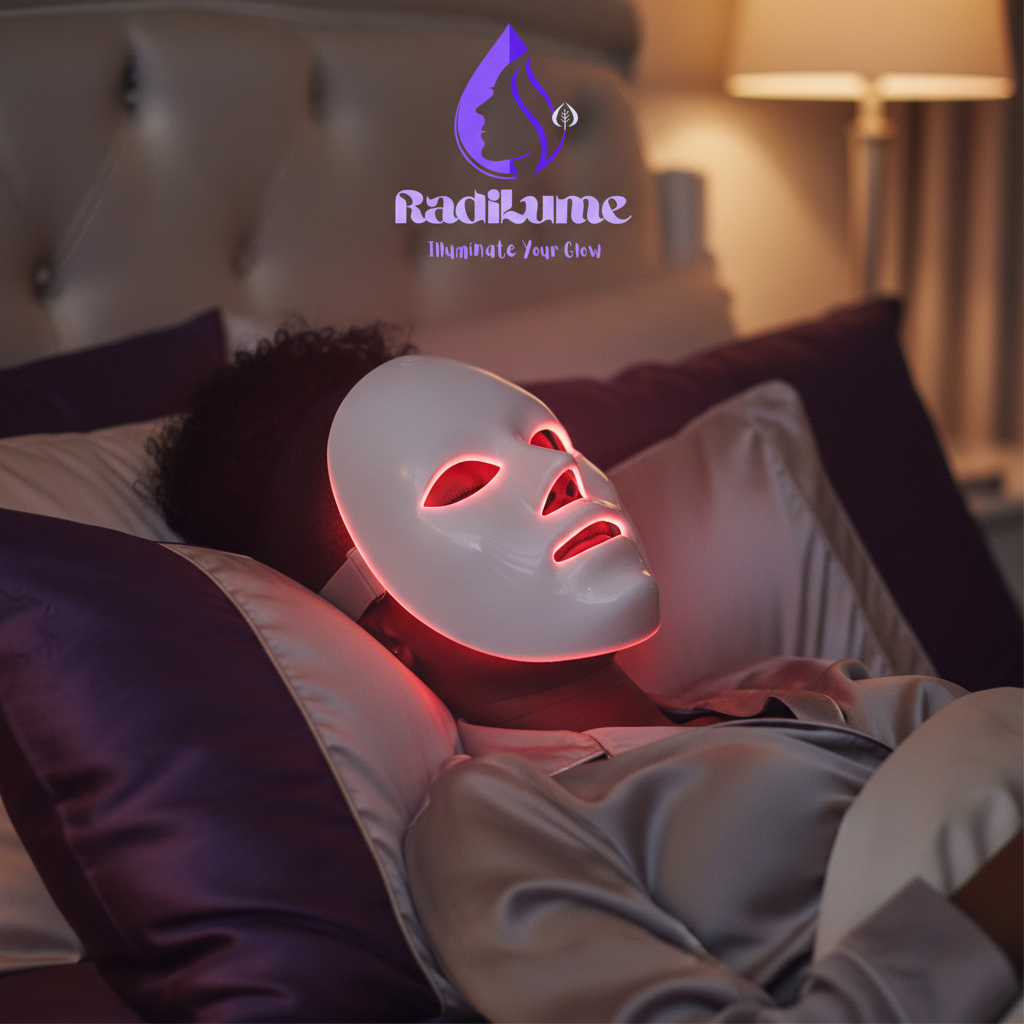 RadiLume LED Mask In Bed - Square Banner